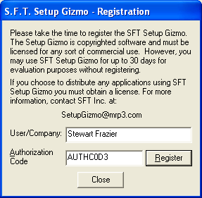Setup Gizmo Authorization